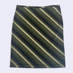 Vintage 90s green striped miniskirt by Express